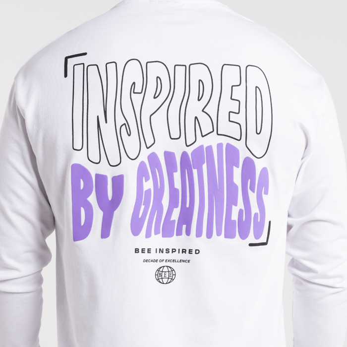 Aguirre Long Sleeve T-Shirt - White/Purple