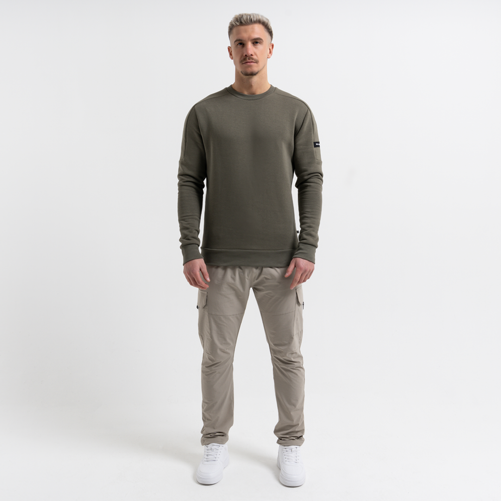 Hartley Crew Sweater - Khaki