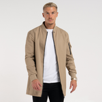 Neves Longline Bomber Jacket - Sand