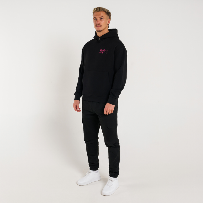 Olise Hoodie - Black/Pink