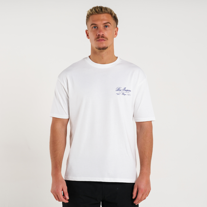 Olise T-Shirt - White/Blue