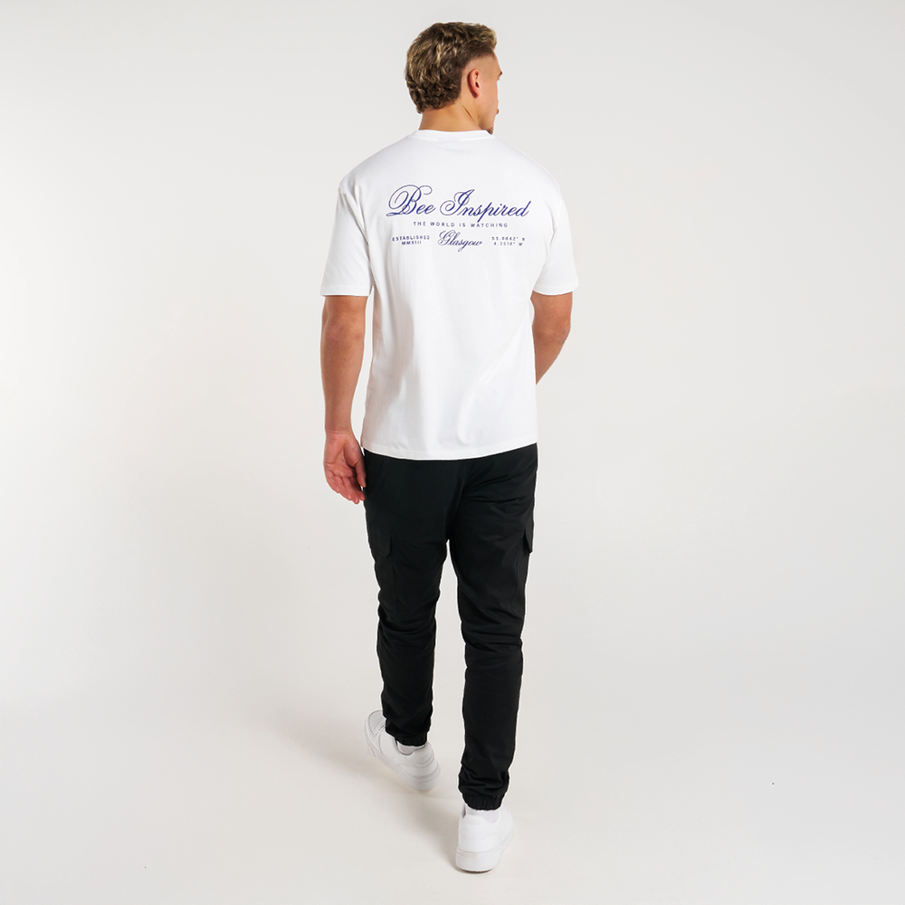 Olise T-Shirt - White/Blue