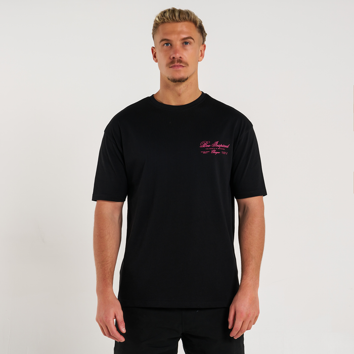 Olise T-Shirt - Black/Pink