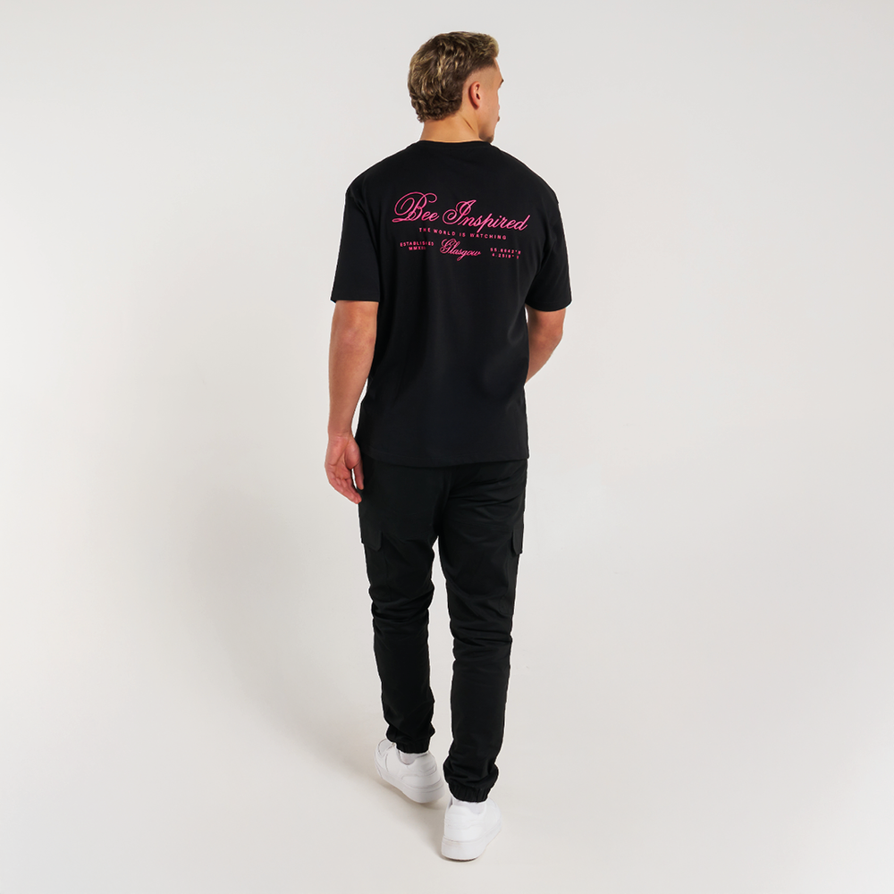 Olise T-Shirt - Black/Pink