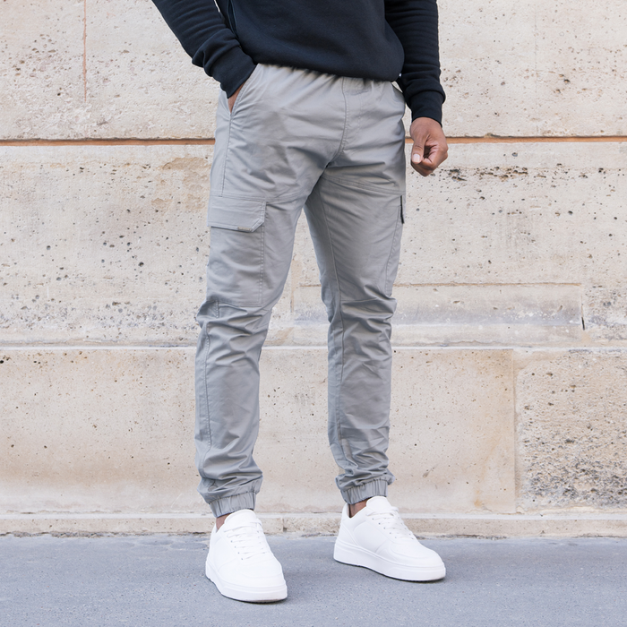 Rivero Cargo Pants - Light Grey