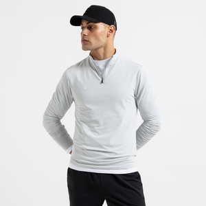 Signature Sports 1/4 Zip - Light Grey