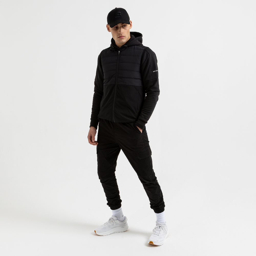 Neto Overhead Hoodie - Black