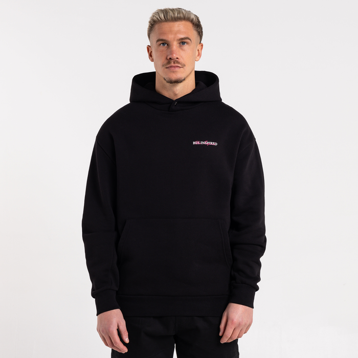 Stach Hoodie - Black/Pink