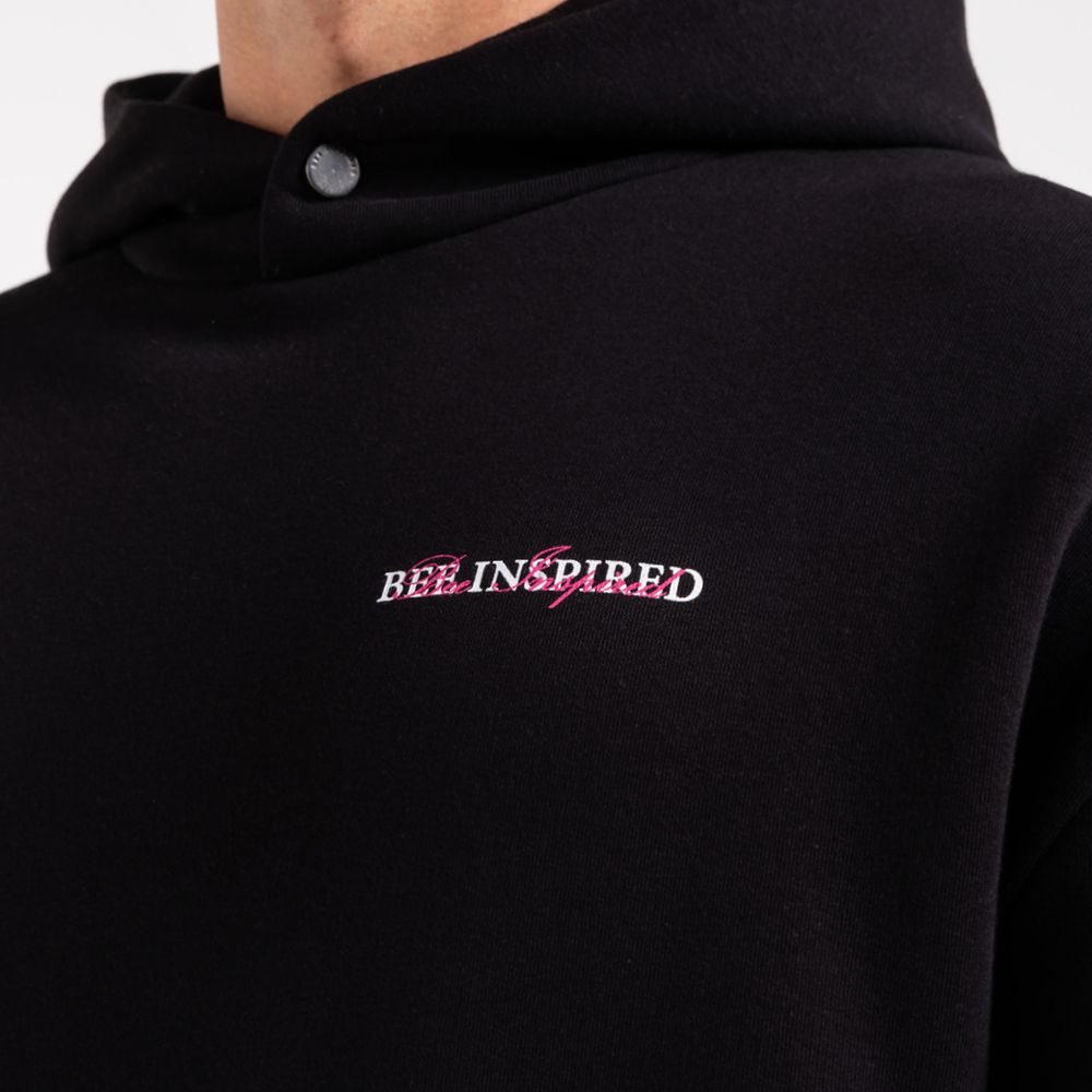 Stach Hoodie - Black/Pink